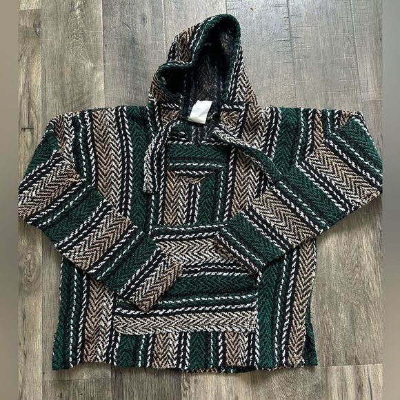 MENS HIPPIE PONCHO SIZE SMALL - Picture 1 of 2